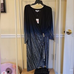 Calvin Klein Wrap Style Dress